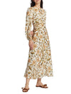 Chintz Floral Linen Midi-Dress side