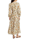 Chintz Floral Linen Midi-Dress back