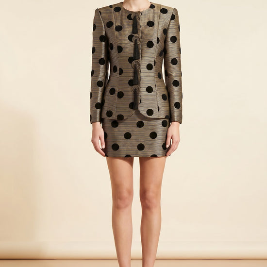 Evenings by Raul Blanco Evenings by Raul Blanco Vintage Polka Dot Suit Set - view 2