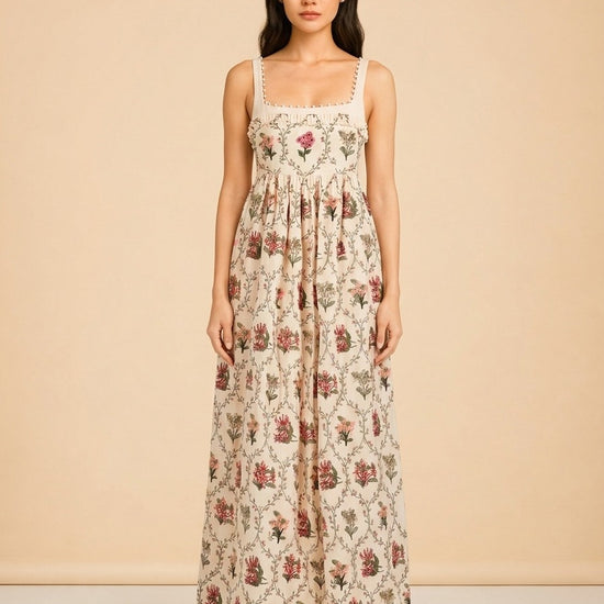 Barbara Orquidea Embellished Maxi Dress by Agua by Agua Bendita