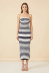 Addison Striped Dress — on model