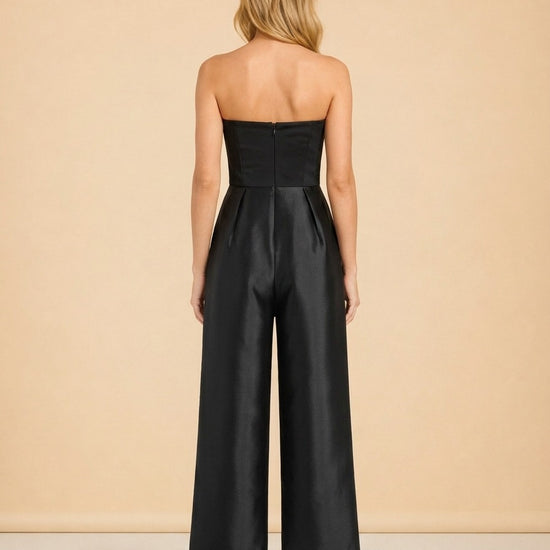 Alden Jumpsuit in Twill & Crepe by Solace London