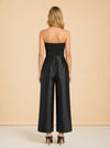 Alden Jumpsuit in Twill & Crepe by Solace London