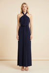 Kaily Jersey Halter Gown — on model