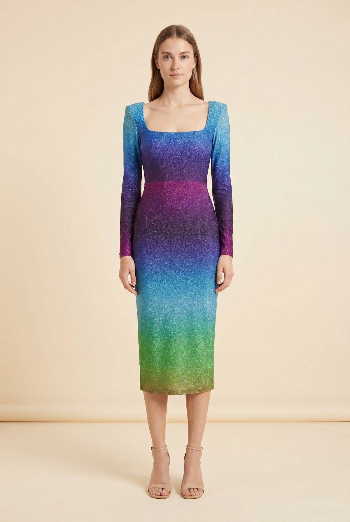 Ombré Midi Dress — on model