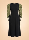 Black Juliet Printed Maxi Dress by Hyacinth House