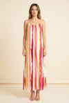 Bon Voyage Print Maxi Dress — on model