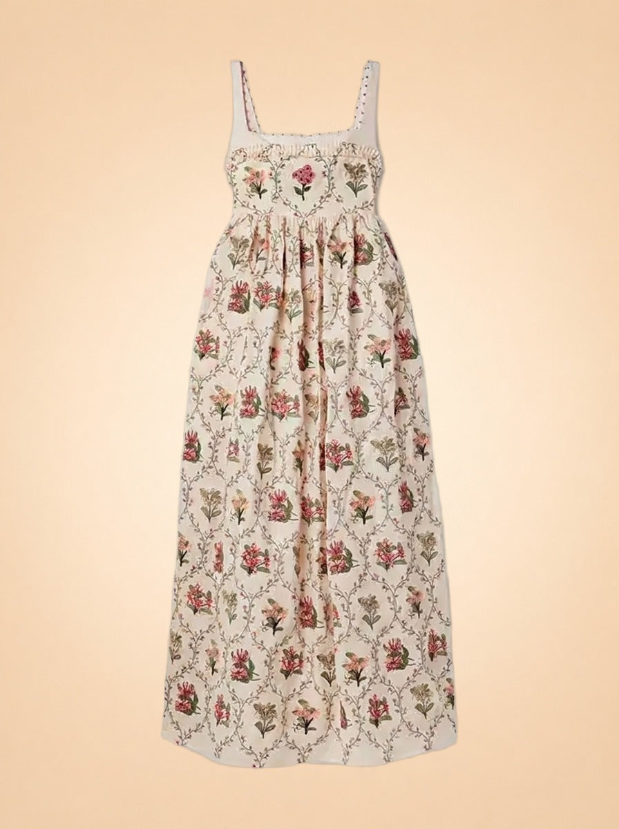 Barbara Orquidea Embellished Maxi Dress by Agua by Agua Bendita