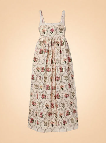 Barbara Orquidea Embellished Maxi Dress by Agua by Agua Bendita