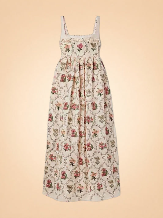 Barbara Orquidea Embellished Maxi Dress by Agua by Agua Bendita