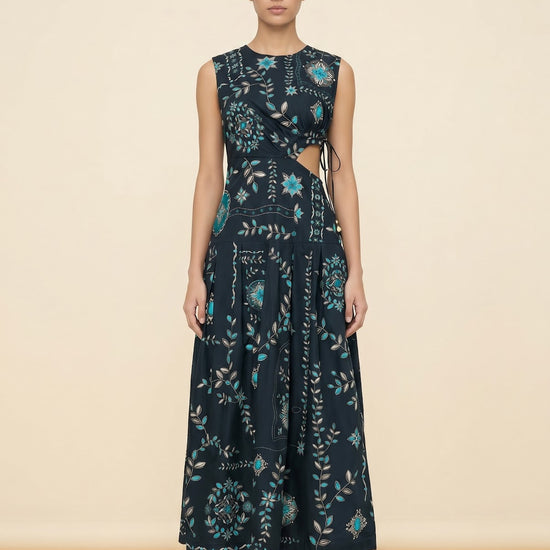 Otoño Relicario Cutout Sleeveless Midi Dress - view 3
