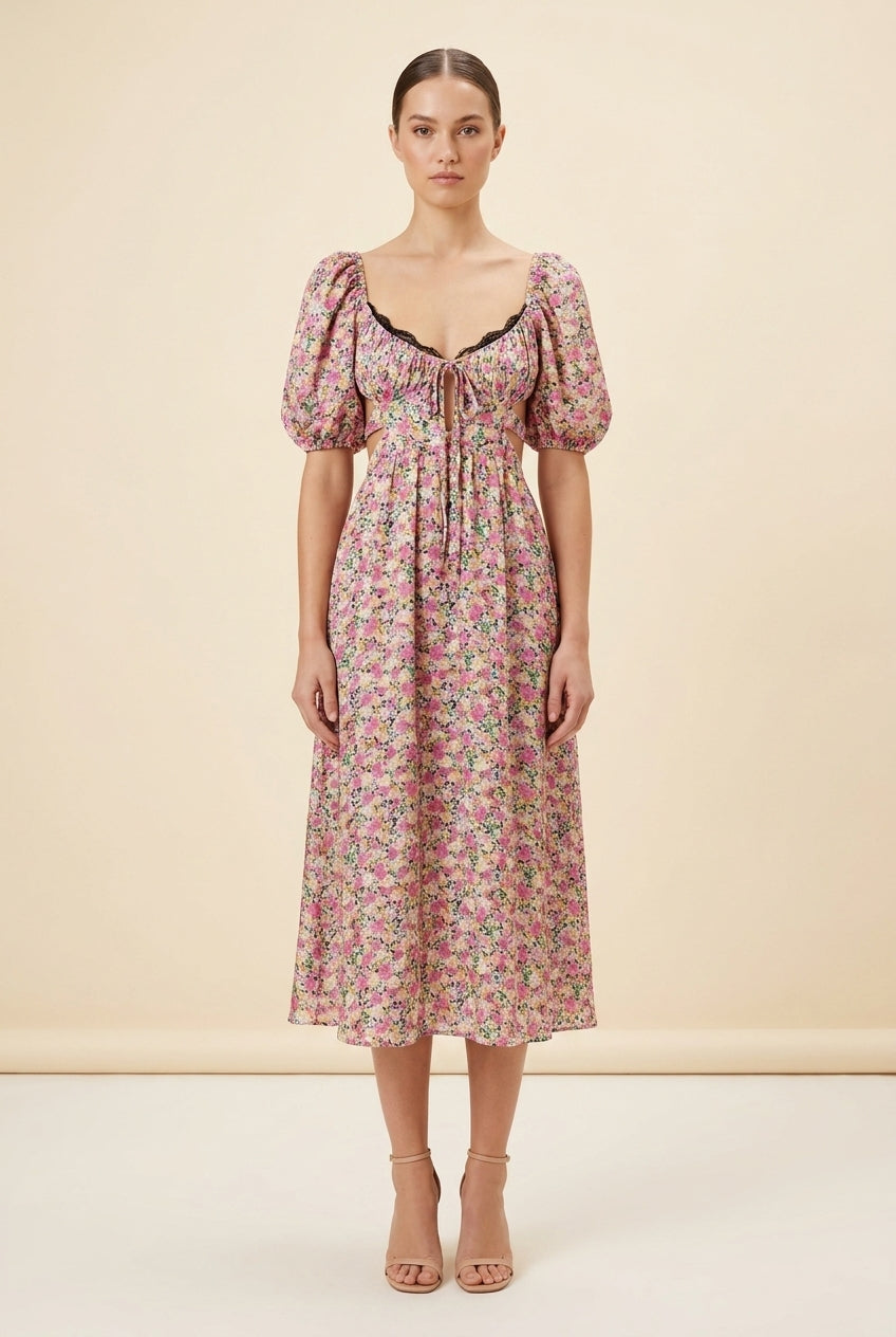 Isadora Midi Dress — on model