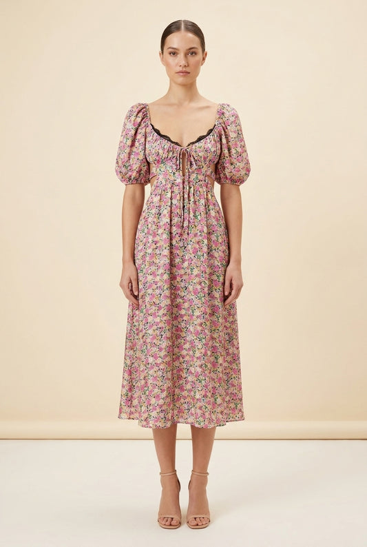 Isadora Midi Dress — on model