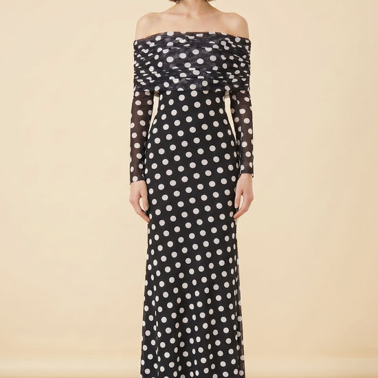 Polka Dot Dress — on model