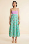 Emilia Dress in Aqua Floret - Neve & Noor