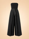 Alden Jumpsuit in Twill & Crepe by Solace London