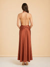 Francesca Open-Back Satin Dress by Arcina Ori
