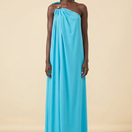 Blue Gown — back view