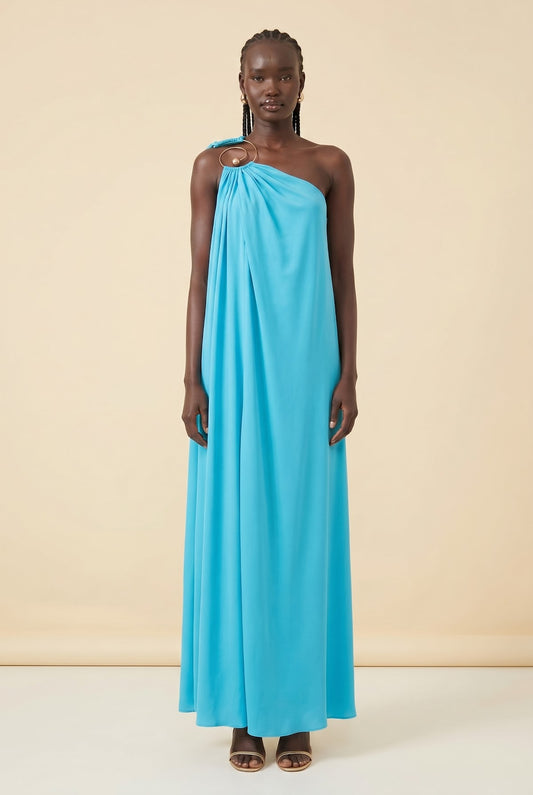 Blue Gown — back view
