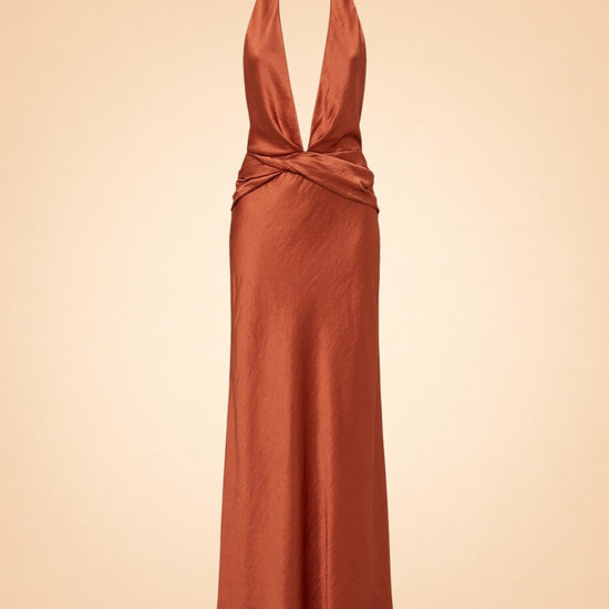 Francesca Open-Back Satin Dress by Arcina Ori