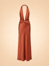 Francesca Open-Back Satin Dress by Arcina Ori