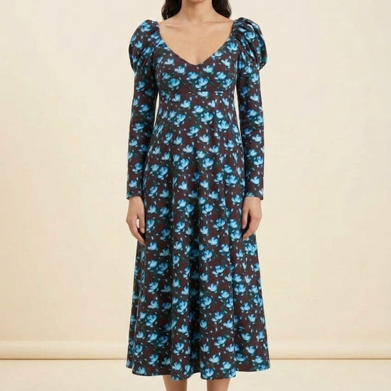 Tartan Recuerdos Print Frida Dress by De Loreta — view 2