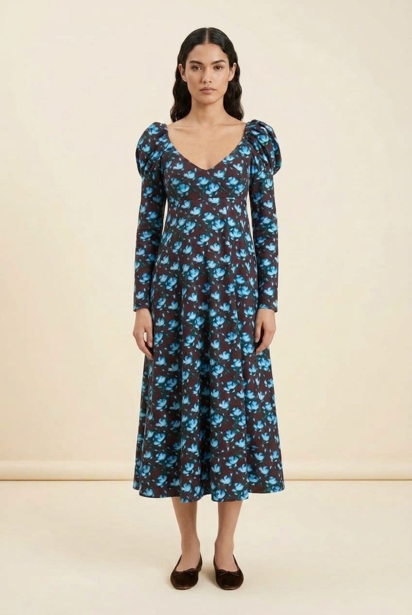 Tartan Recuerdos Print Frida Dress by De Loreta — view 2