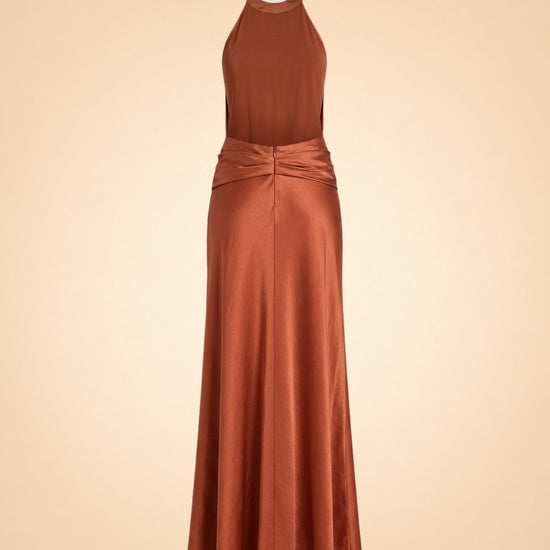 Francesca Open-Back Satin Dress by Arcina Ori