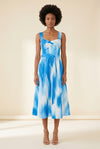Jayden Dress in Printed Poplin — on model