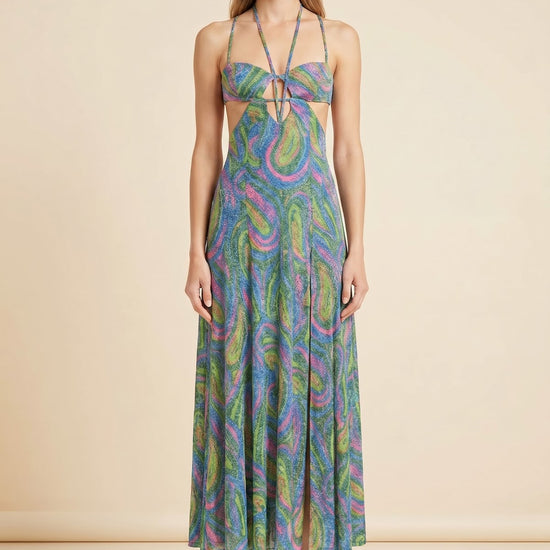 Swan Lake Midi Dress — on model