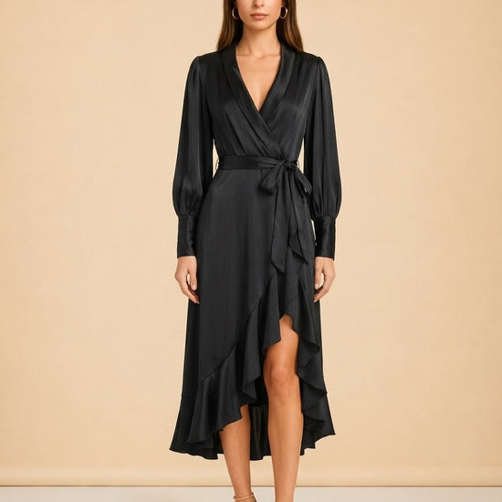 Silk Mini Wrap Dress by Zimmermann