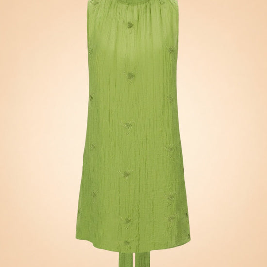 Albee Tie-Neck Mini Dress by Staud