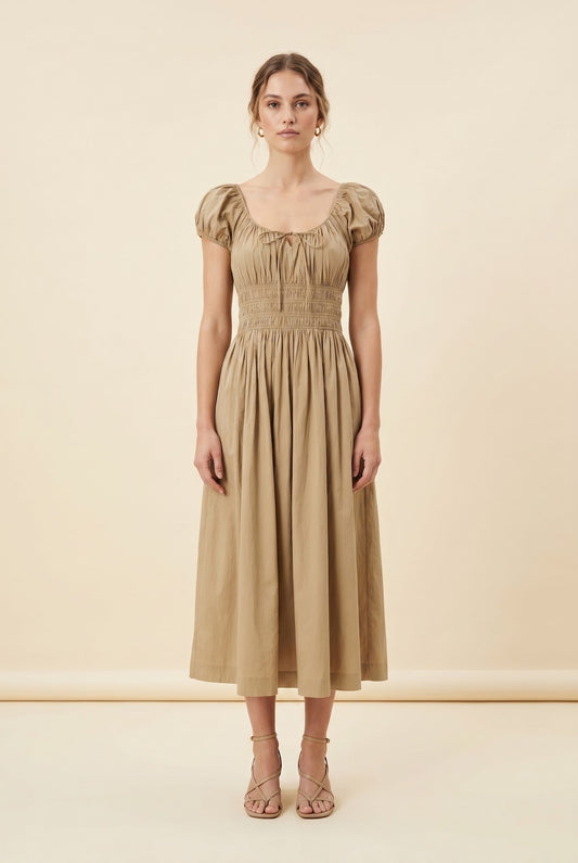 Quinn Cotton-Poplin Midi - view 2