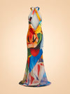 Salpicon Long Silk Dress