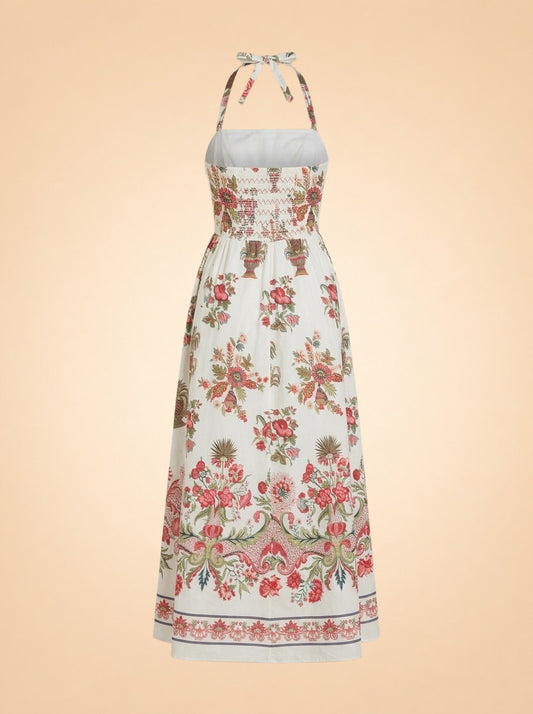 Johanna Chintz Floral-Print Maxi Dress by Emporio Sirenuse