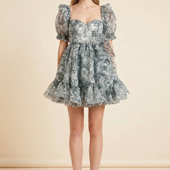 Bebe Bloom Heritage Dress — back view