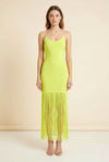 Steph Scoop Neck Fringe Dress — back view