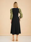 Black Juliet Printed Maxi Dress by Hyacinth House