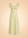 Goldie Ruffle Neck Midi Dress by Zimmermann