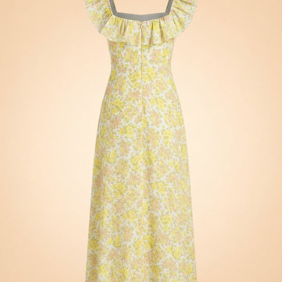 Goldie Ruffle Neck Midi Dress by Zimmermann