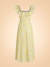 Goldie Ruffle Neck Midi Dress by Zimmermann