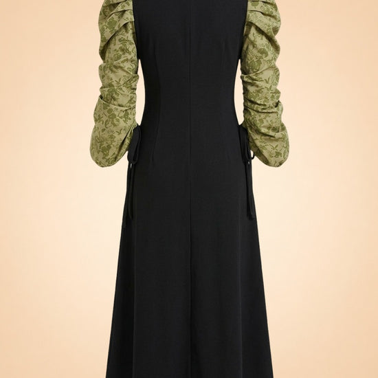 Black Juliet Printed Maxi Dress by Hyacinth House