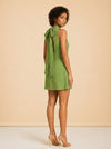 Albee Tie-Neck Mini Dress by Staud