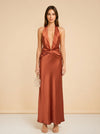 Francesca Open-Back Satin Dress by Arcina Ori