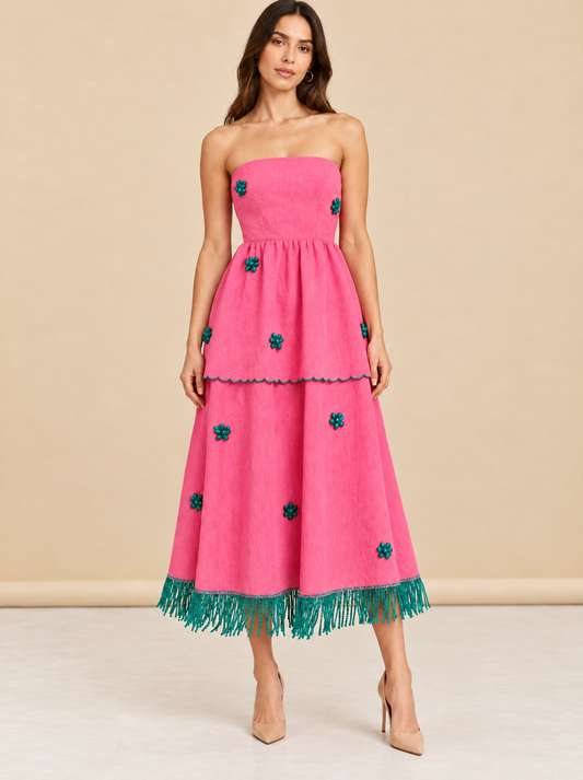 Daisy Dress in Bubblegum Lagoon
