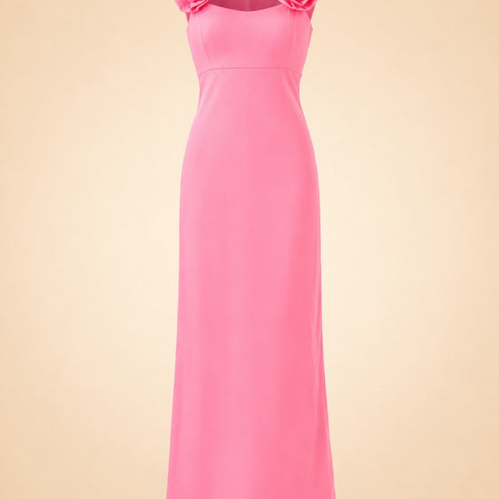 Lilly Pulitzer Pink Sweetheart Maxi Gown Aamira Maxi Dress size 0 ghost_front