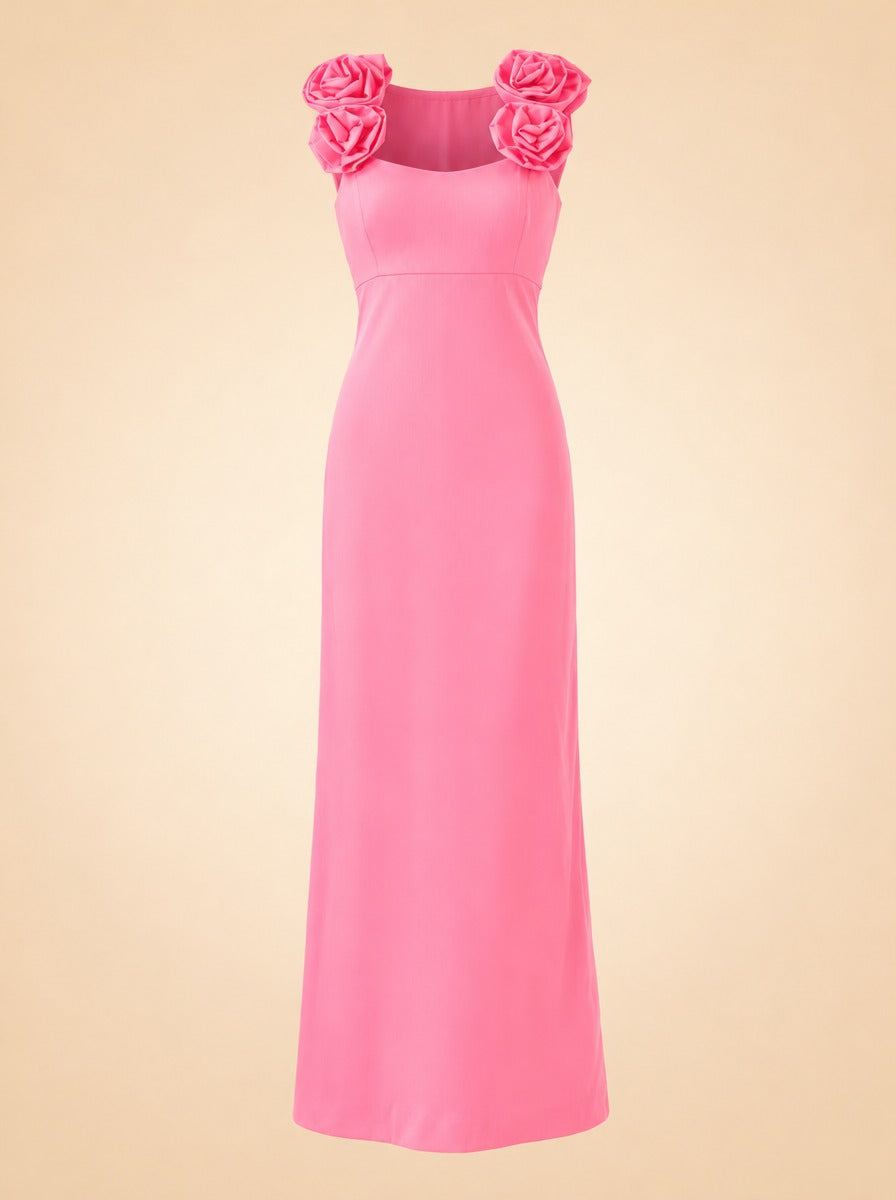 Lilly Pulitzer Pink Sweetheart Maxi Gown Aamira Maxi Dress size 0 ghost_front