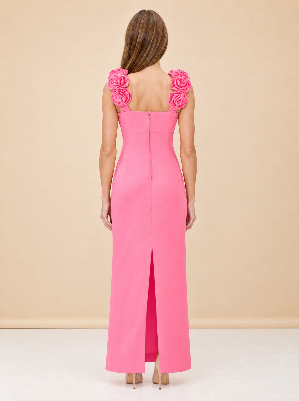 Lilly Pulitzer Pink Sweetheart Maxi Gown Aamira Maxi Dress size 0 model_back