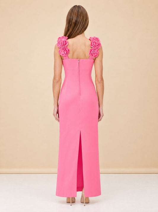 Lilly Pulitzer Pink Sweetheart Maxi Gown Aamira Maxi Dress size 0 model_back