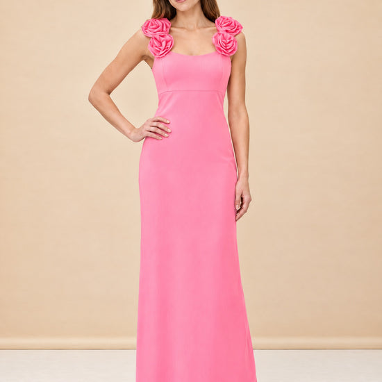 Lilly Pulitzer Pink Sweetheart Maxi Gown Aamira Maxi Dress size 0 model_front_2
